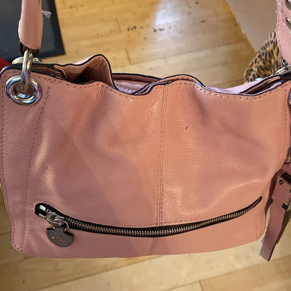 ORYANY pink bag Excellent condition zipper in front pocket on back leather